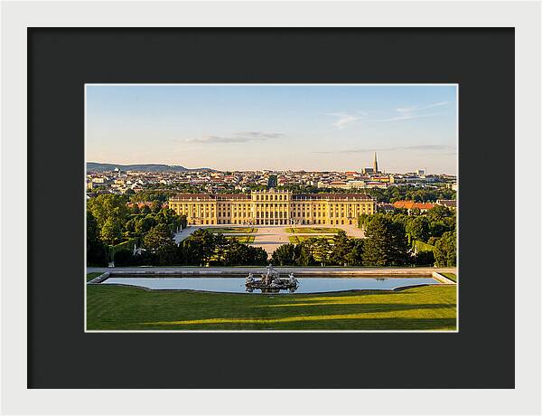 Vienna From Gloriette At Schonbrunn