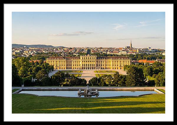 Vienna From Gloriette At Schonbrunn