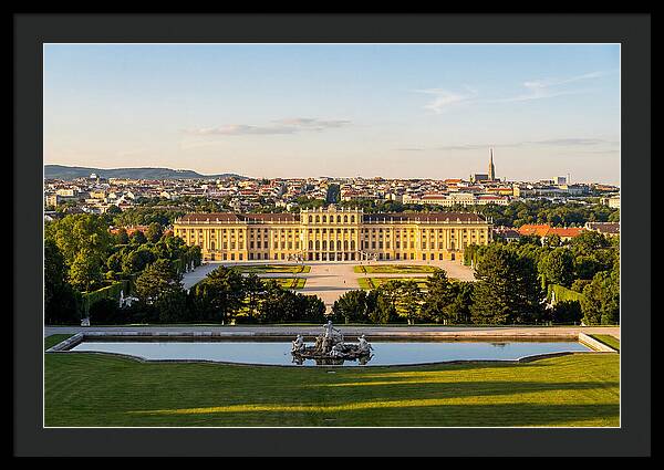 Vienna From Gloriette At Schonbrunn