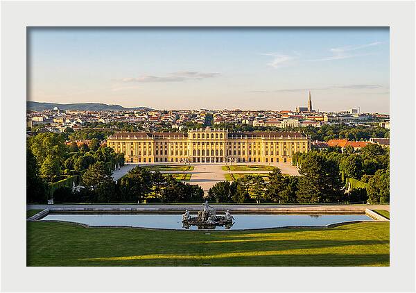 Vienna From Gloriette At Schonbrunn