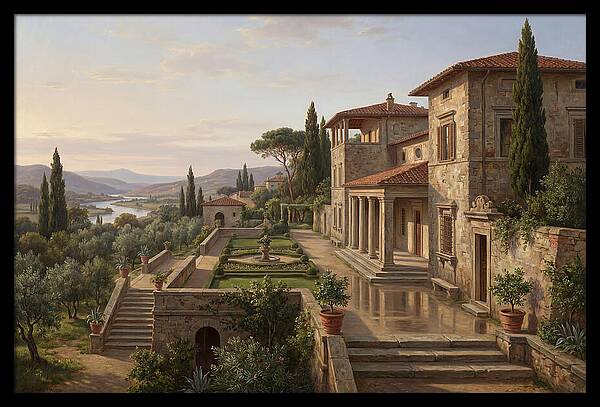 Villa Landscape Serenity