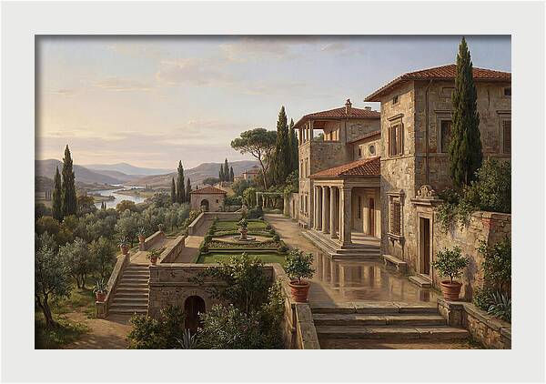 Villa Landscape Serenity