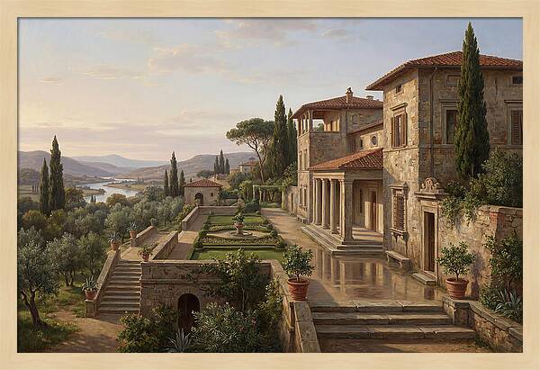 Villa Landscape Serenity