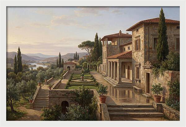Villa Landscape Serenity