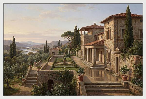 Villa Landscape Serenity