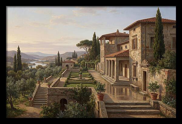 Villa Landscape Serenity
