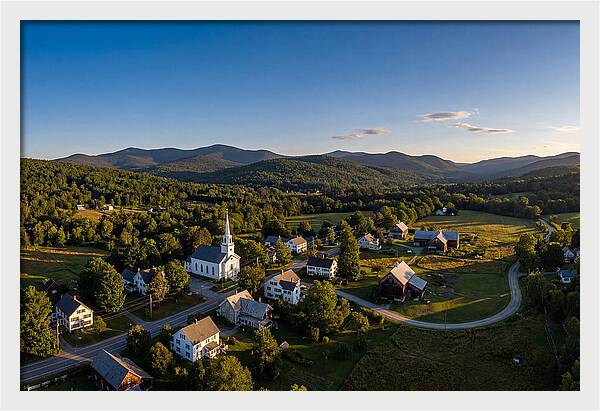 Village Serenity At Dusk