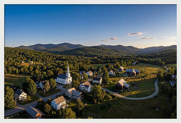 Village Serenity At Dusk
