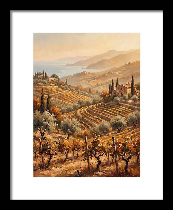Vineyard Serenity Under Mediterranean Sun
