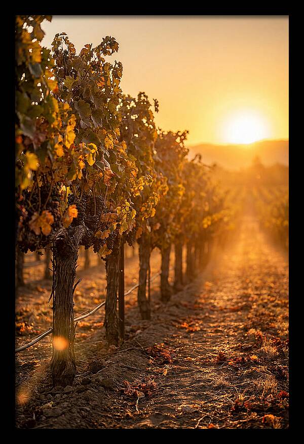 Vineyard Sunset Glow