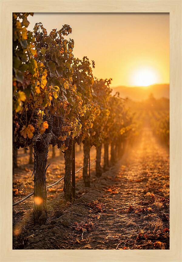 Vineyard Sunset Glow