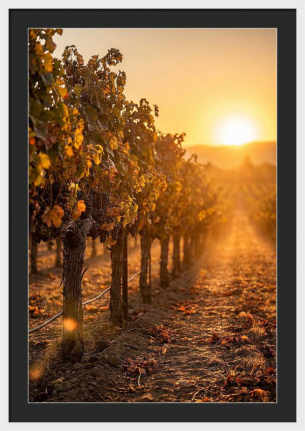 Vineyard Sunset Glow
