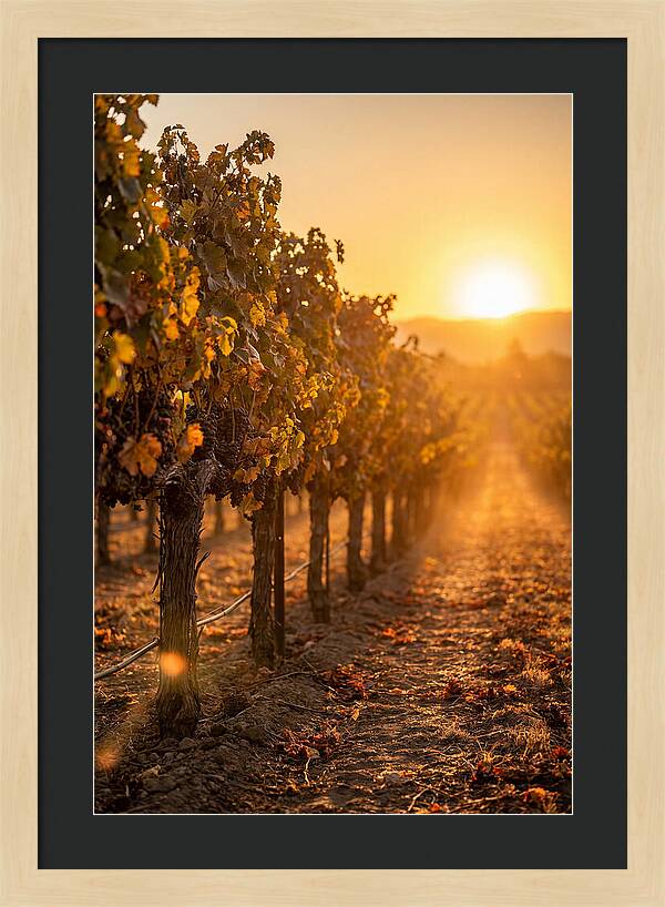 Vineyard Sunset Glow
