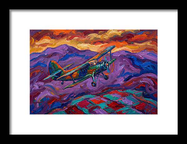 Vintage Airplane In Flight