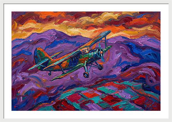Vintage Airplane In Flight