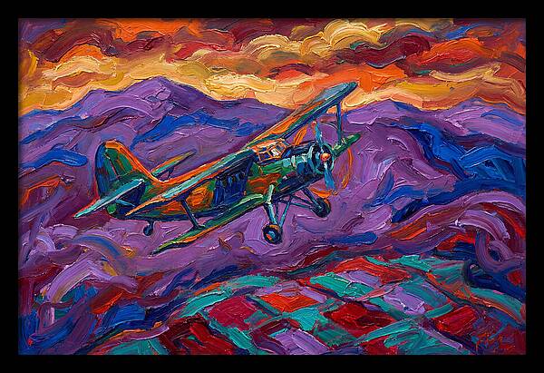 Vintage Airplane In Flight
