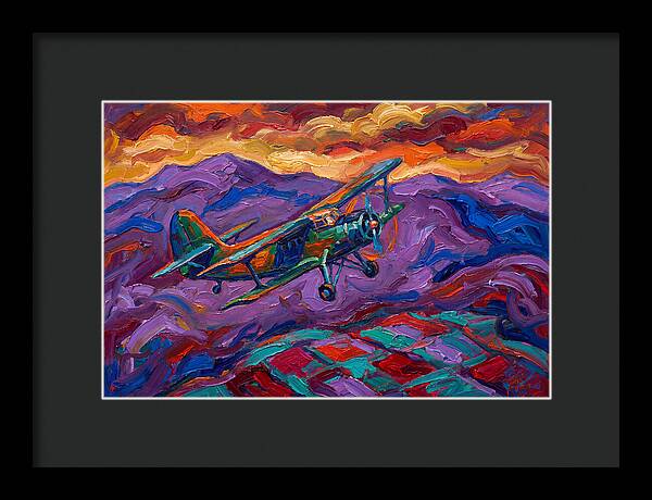 Vintage Airplane In Flight