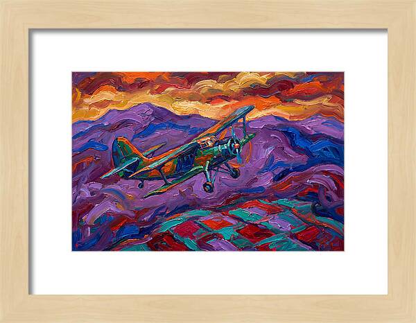 Vintage Airplane In Flight