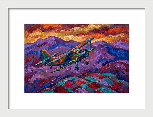 Vintage Airplane In Flight
