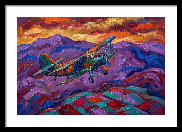Vintage Airplane In Flight