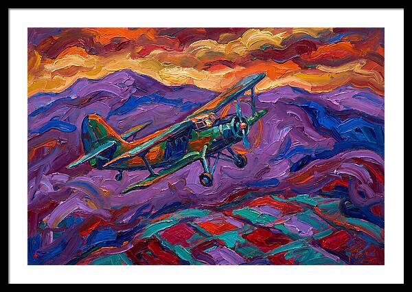 Vintage Airplane In Flight