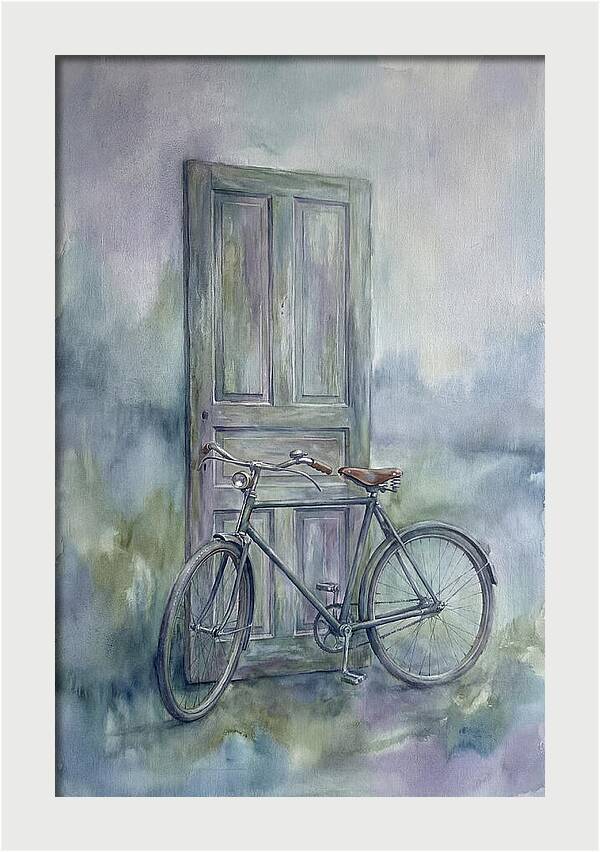 Vintage Bicycle By The Door