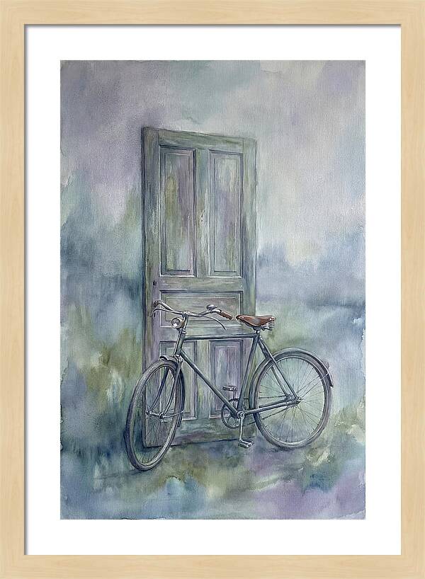Vintage Bicycle By The Door