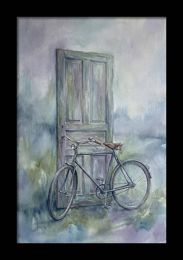 Vintage Bicycle By The Door