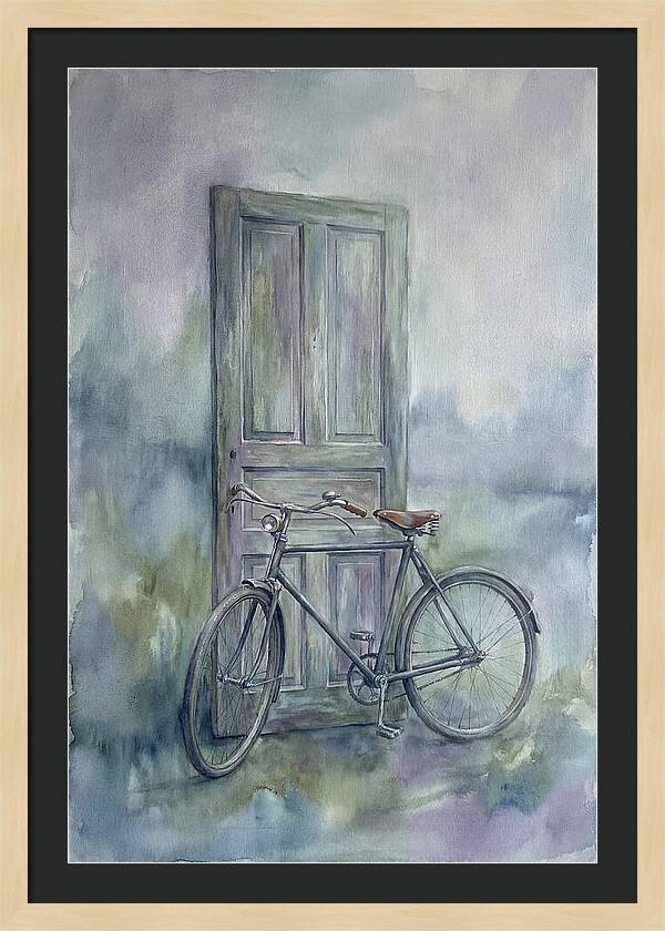 Vintage Bicycle By The Door