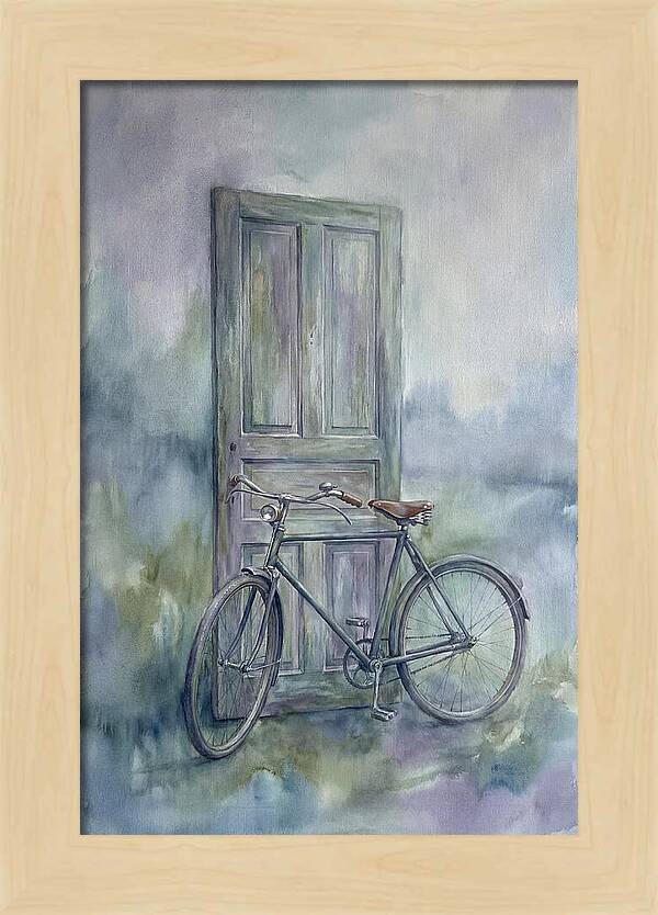 Vintage Bicycle By The Door