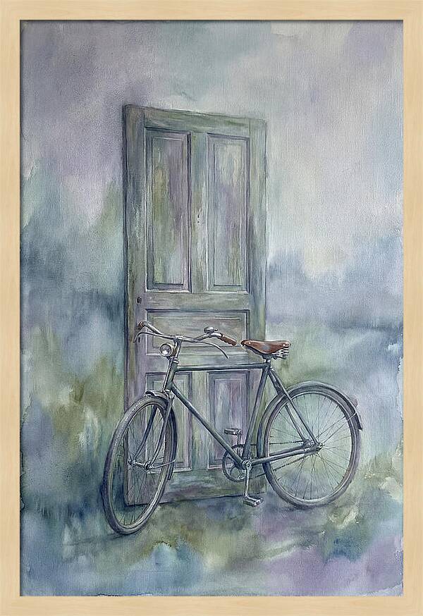 Vintage Bicycle By The Door