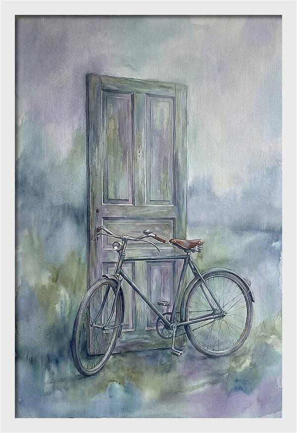Vintage Bicycle By The Door