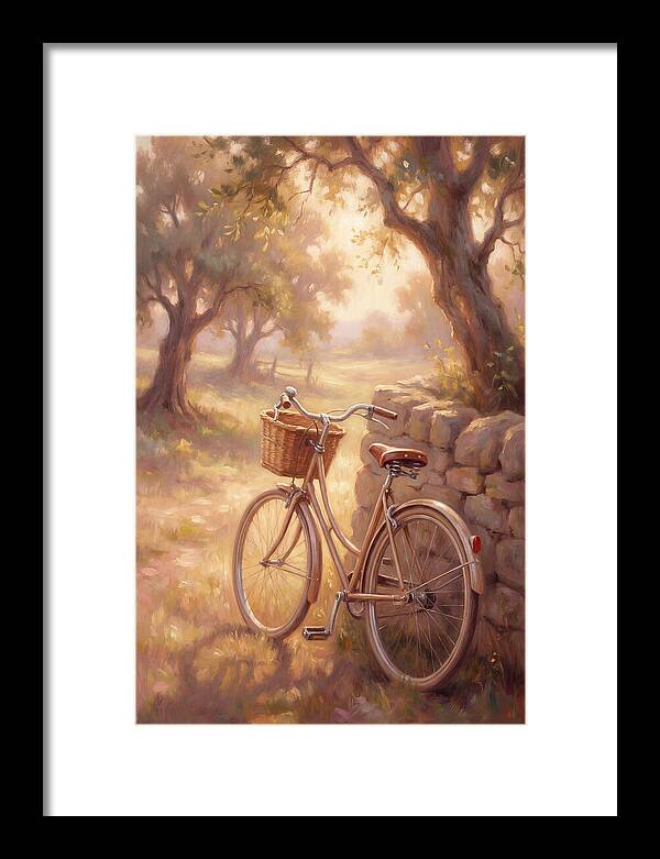 Vintage Bicycle In A Serene Landscape