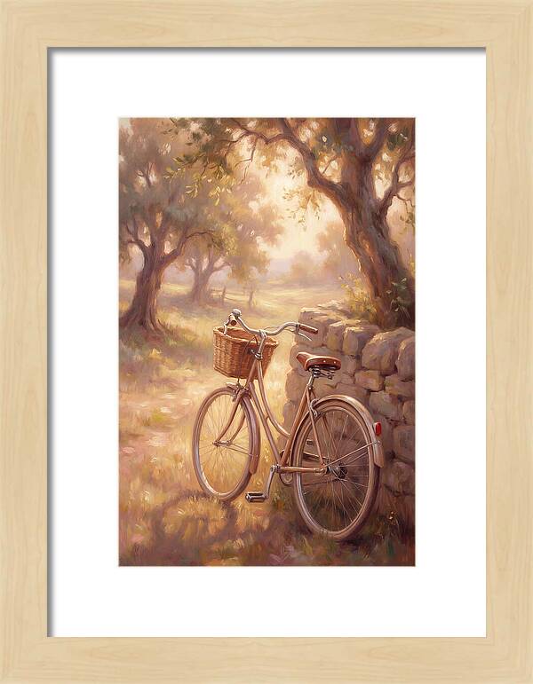 Vintage Bicycle In A Serene Landscape