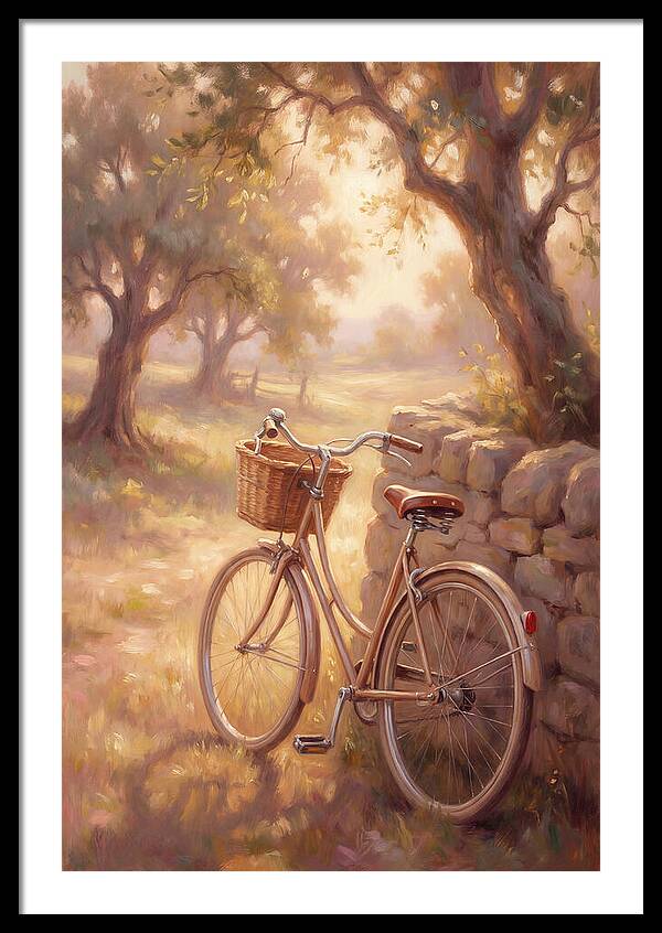 Vintage Bicycle In A Serene Landscape