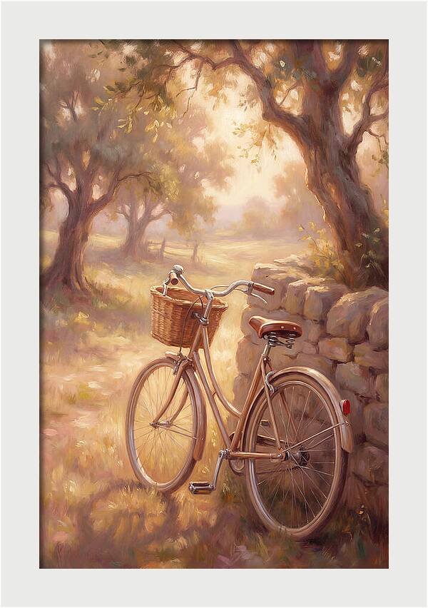 Vintage Bicycle In A Serene Landscape