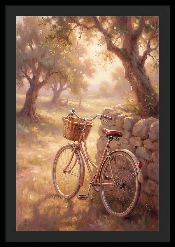 Vintage Bicycle In A Serene Landscape
