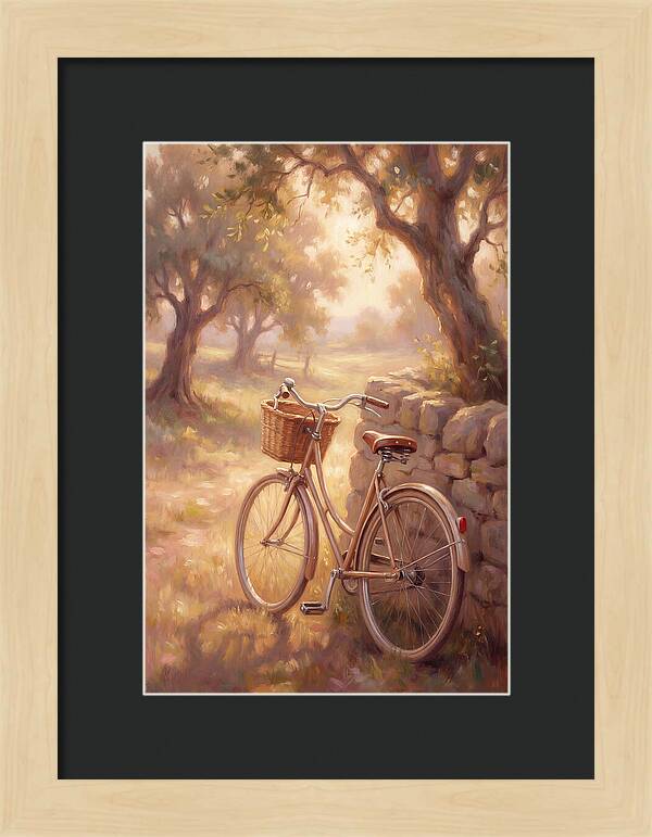 Vintage Bicycle In A Serene Landscape