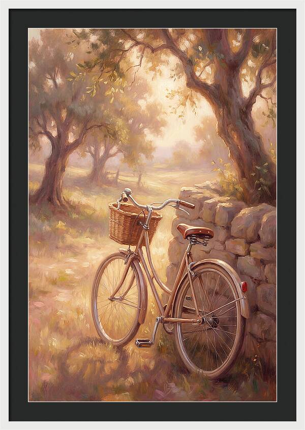 Vintage Bicycle In A Serene Landscape