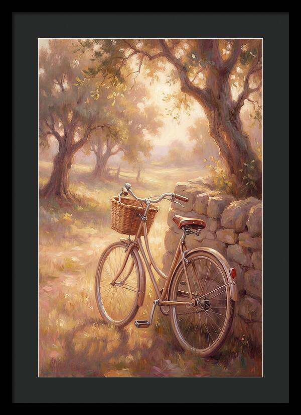 Vintage Bicycle In A Serene Landscape