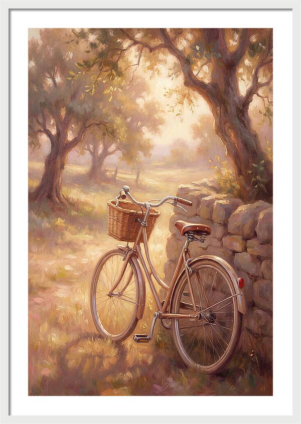 Vintage Bicycle In A Serene Landscape