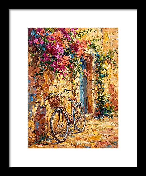 Vintage Bicycle In Mediterranean Charm