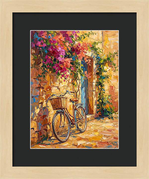 Vintage Bicycle In Mediterranean Charm