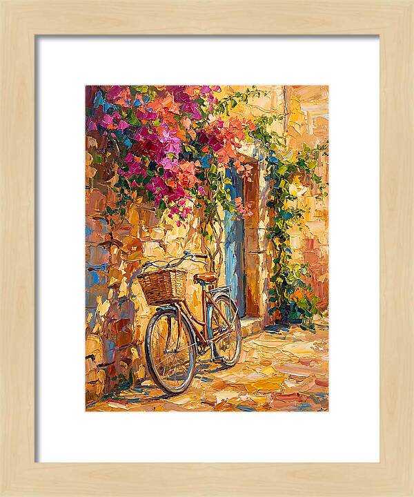 Vintage Bicycle In Mediterranean Charm