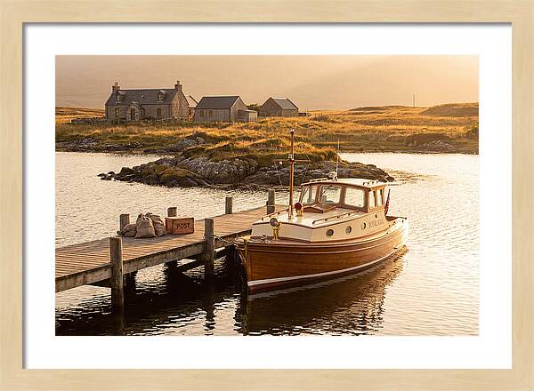 Vintage Boat Delivering Mail