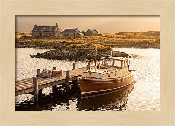 Vintage Boat Delivering Mail