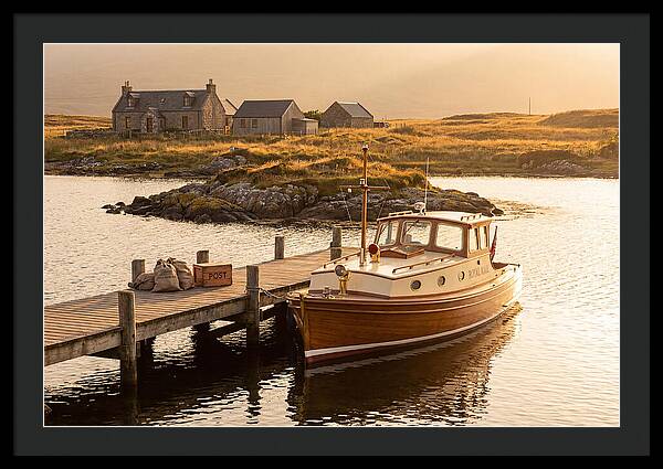Vintage Boat Delivering Mail