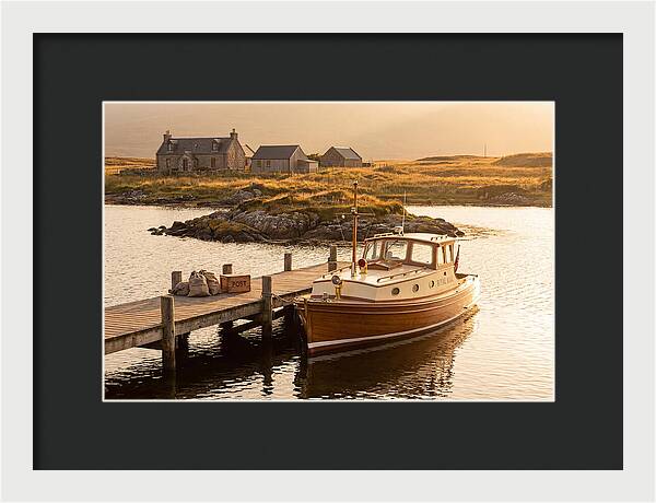 Vintage Boat Delivering Mail
