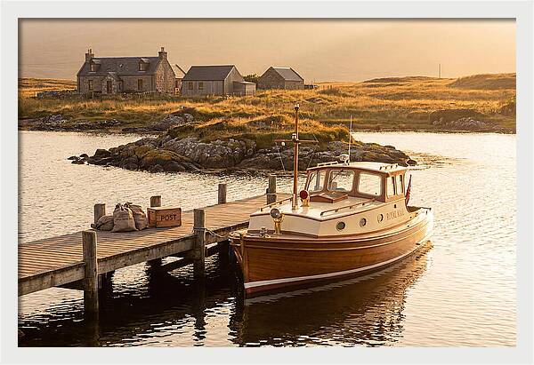 Vintage Boat Delivering Mail