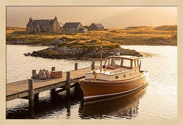 Vintage Boat Delivering Mail